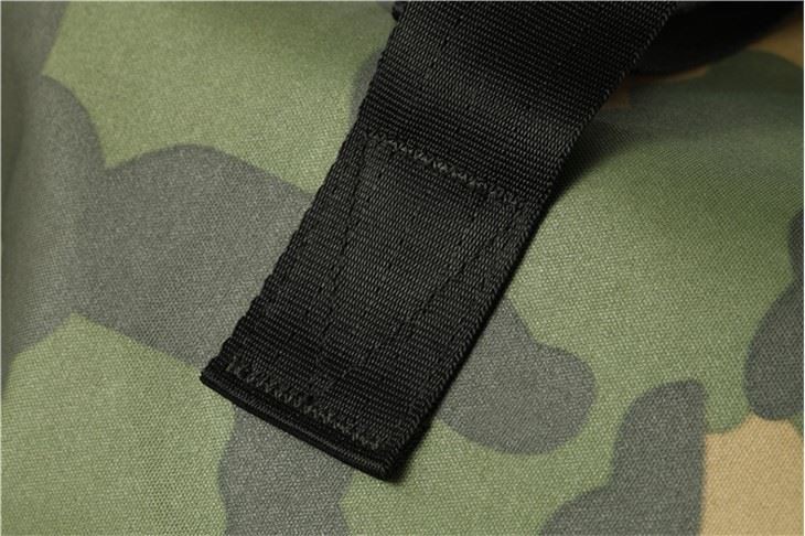 webbing  on duffel bag